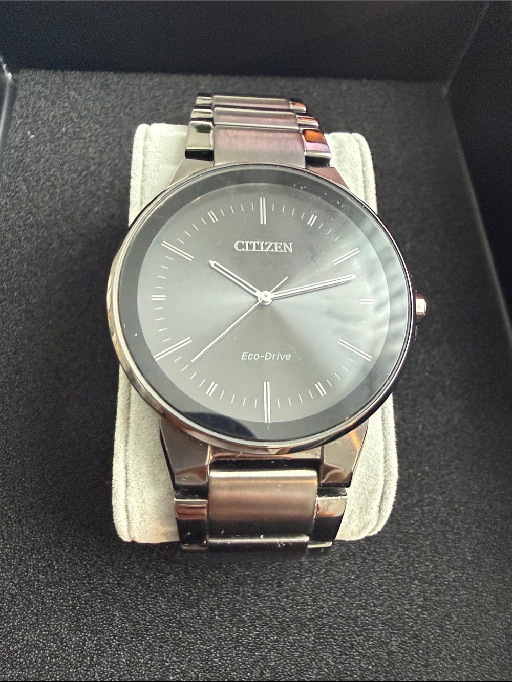 Citizen Eco-Drive Men's Gray and Silver Stainless Steel Watch